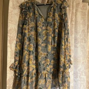 Flowy long sleeve dress Umgee